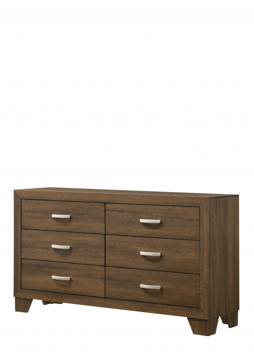 59" Brown Solid and Manufactured Wood Six Drawer Double Dresser-486516-1